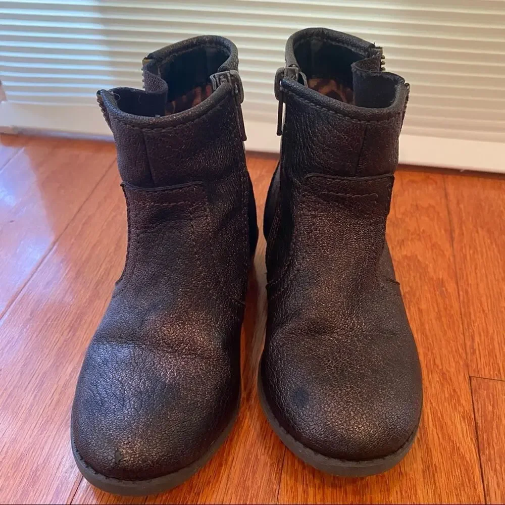 Steve Madden Booties Sz 8 Peace Sign Zipper Boots Fall Boots Girls